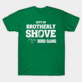 Brotherly Shove Philadelphia Football Green T-Shirt